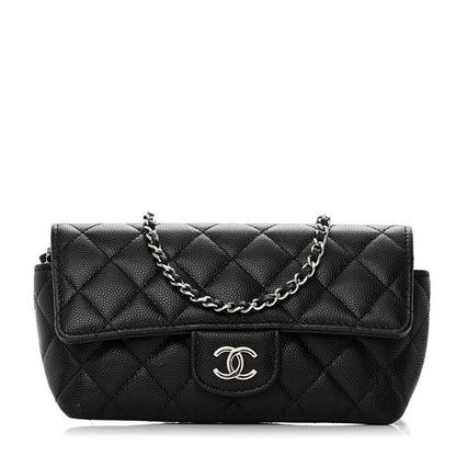Chanel Caviar Quilted Glasses Case With Chain Black 1 of 12