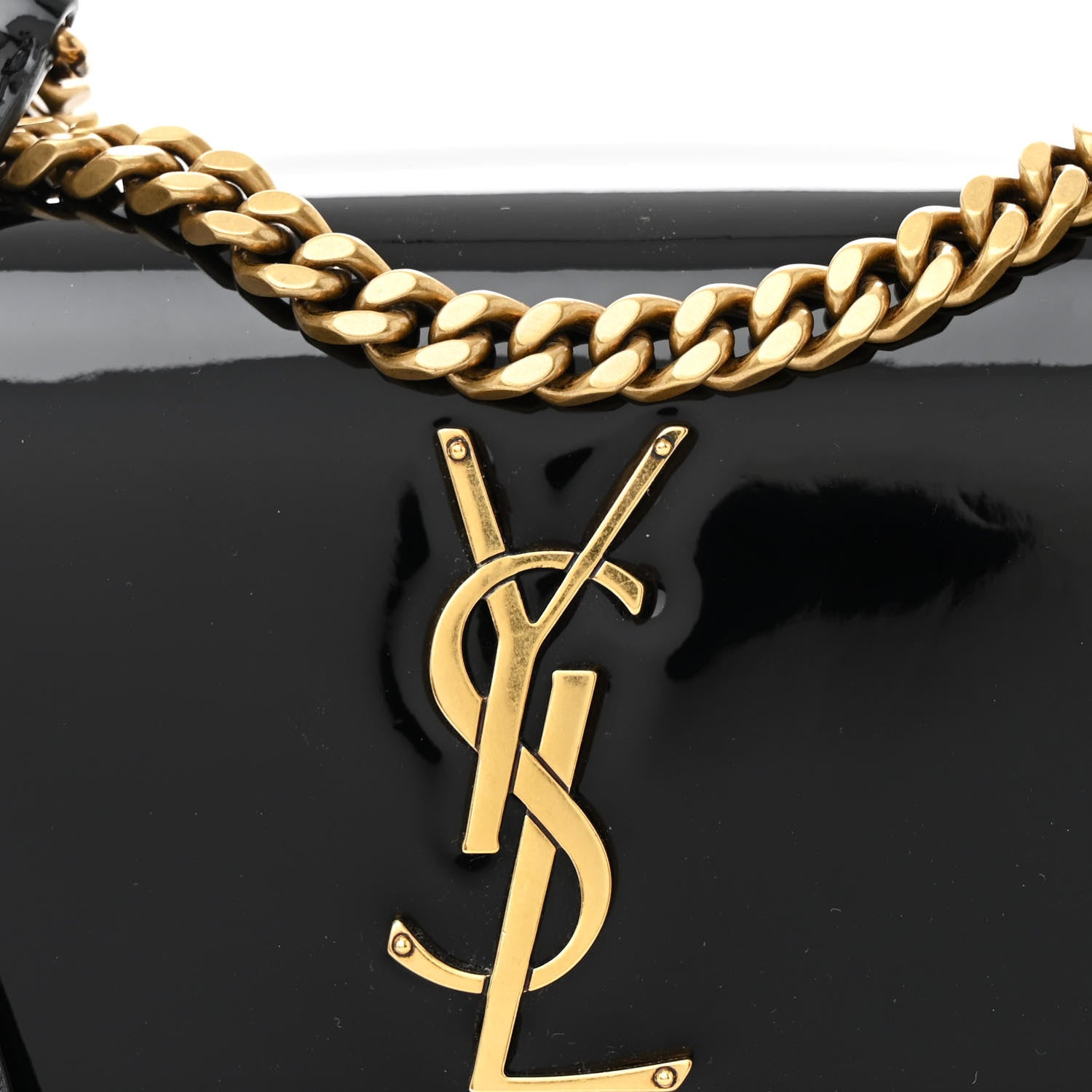 Saint Laurent Patent Small Monogram Sunset Black 9 of 13