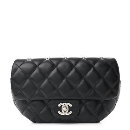 Chanel Calfskin Quilted CC Uniform Flap Belt Bag Black 1 of 12