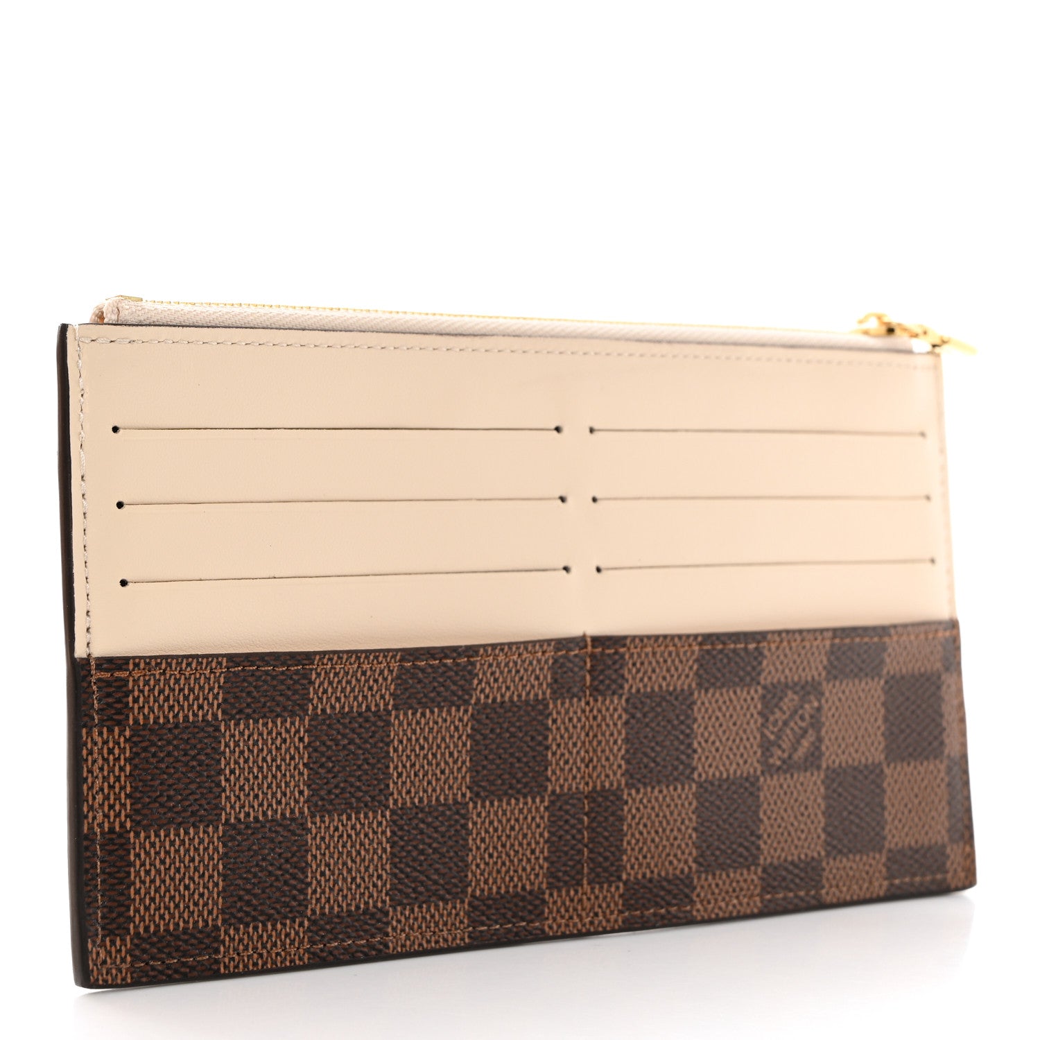 Louis Vuitton Damier Ebene Slim Purse Cream 3 of 7