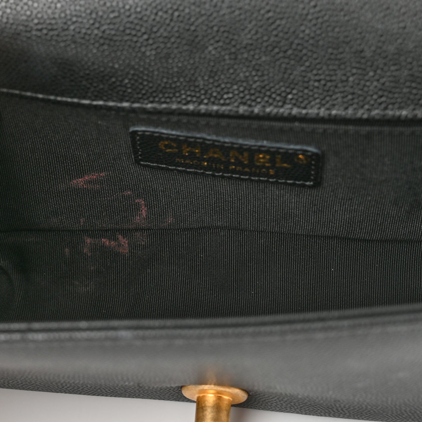 Caviar Quilted Small Boy Flap Black