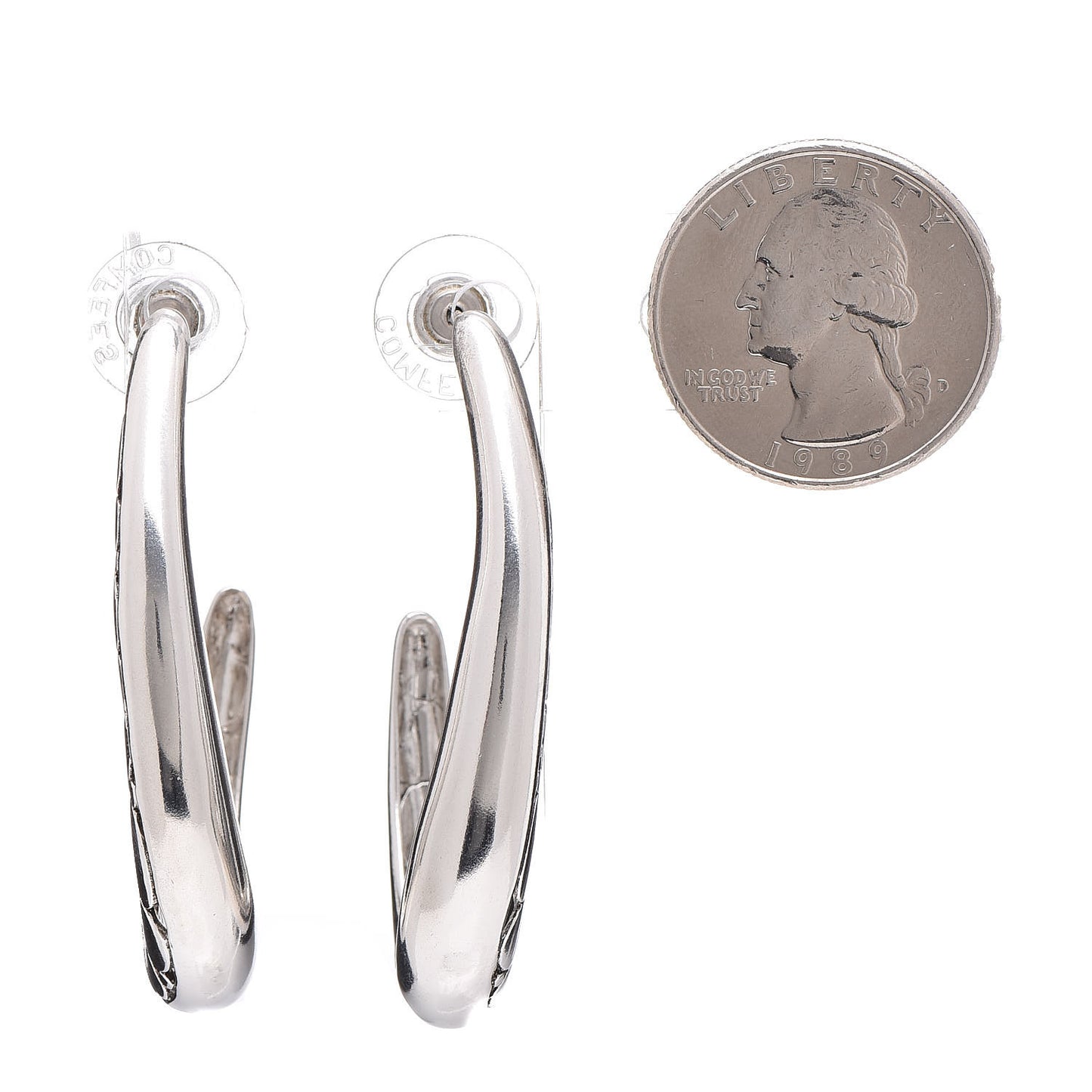 Sterling Silver Medium Kali Hoop Earrings