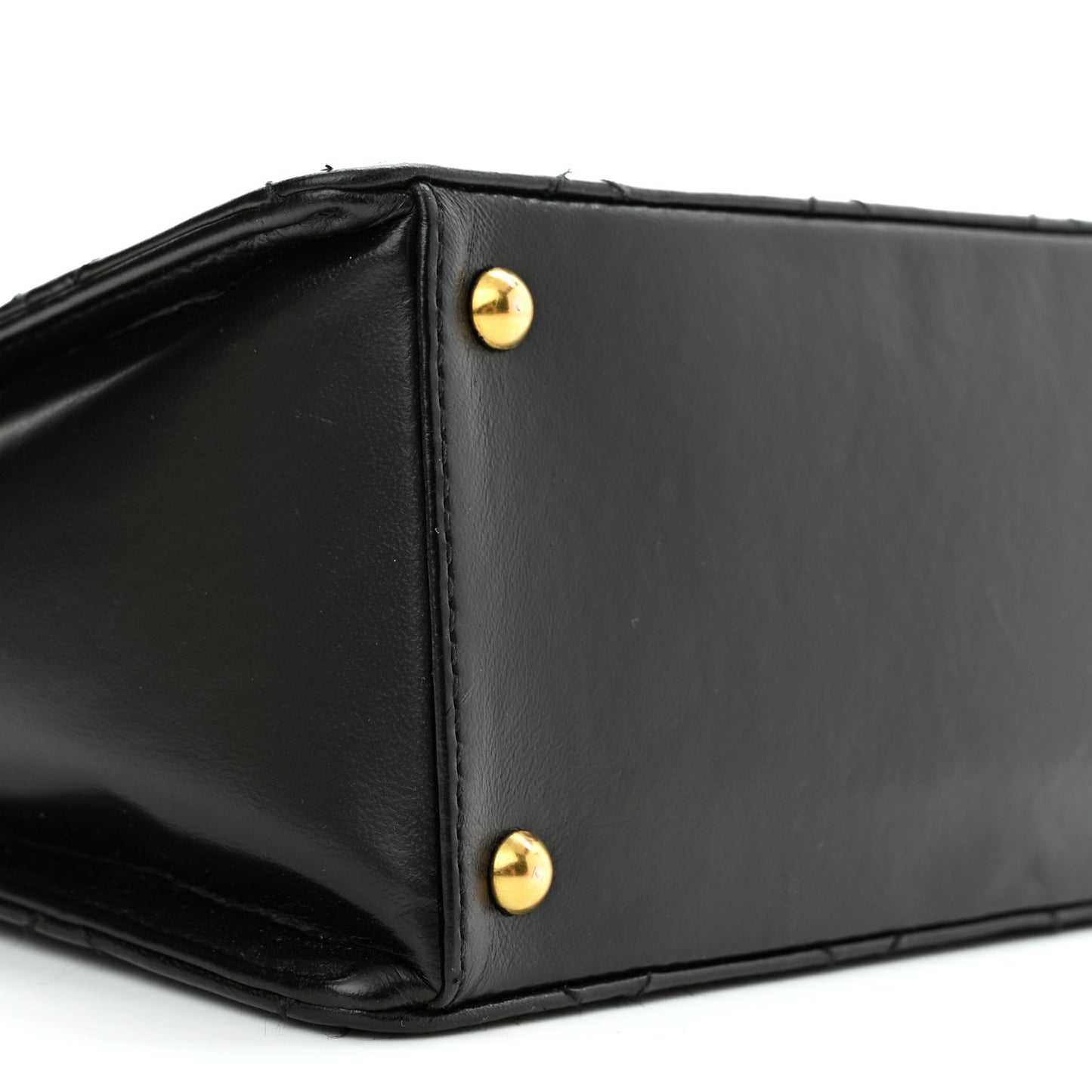 Lambskin Quilted Single Flap Black