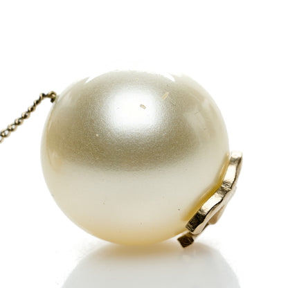 Chanel Pearl CC Chain Drop Earrings Gold 7 of 8