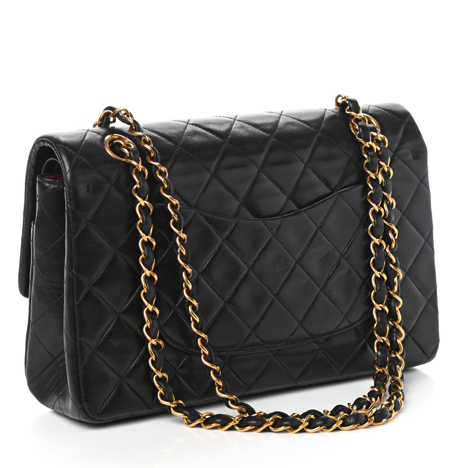Chanel Lambskin Quilted Medium Double Flap Black 3 of 10