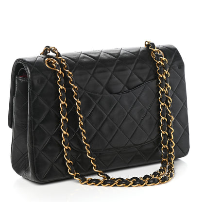 Chanel Lambskin Quilted Medium Double Flap Black 3 of 10