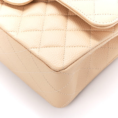 Chanel Caviar Quilted Small Double Flap Beige 11 of 12