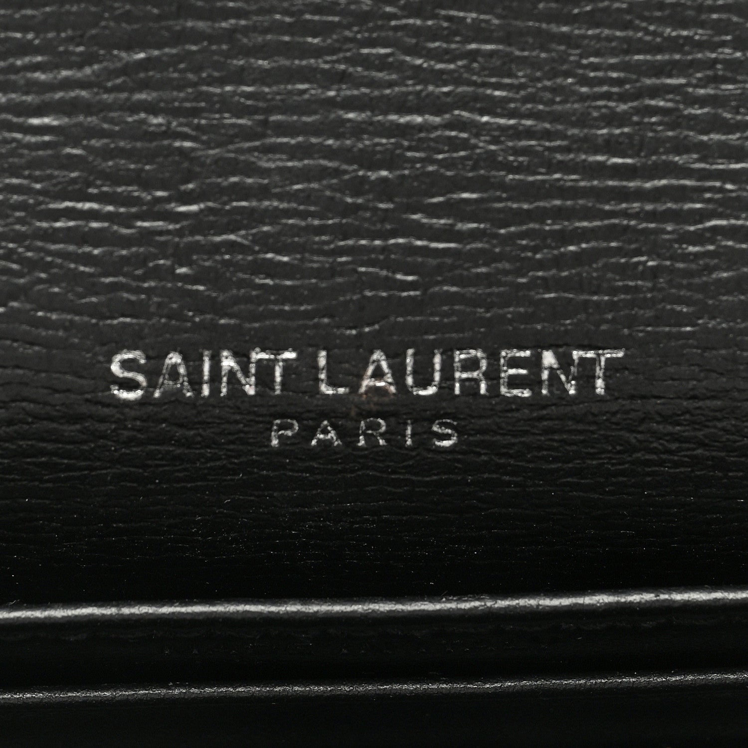 Saint Laurent Calfskin Monogram Sunset Chain Wallet Black 6 of 8