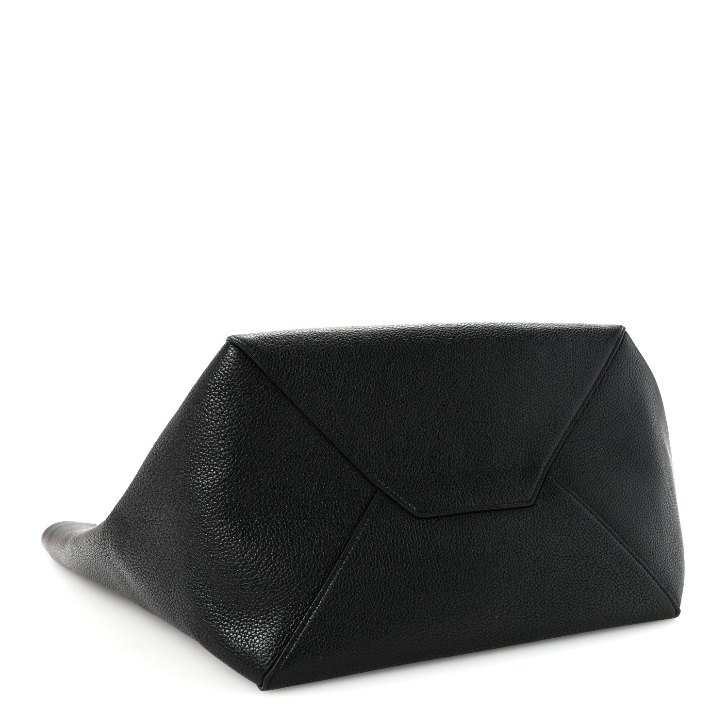 Celine Soft Grained Calfskin Medium Belt Cabas Phantom Black 4 of 13