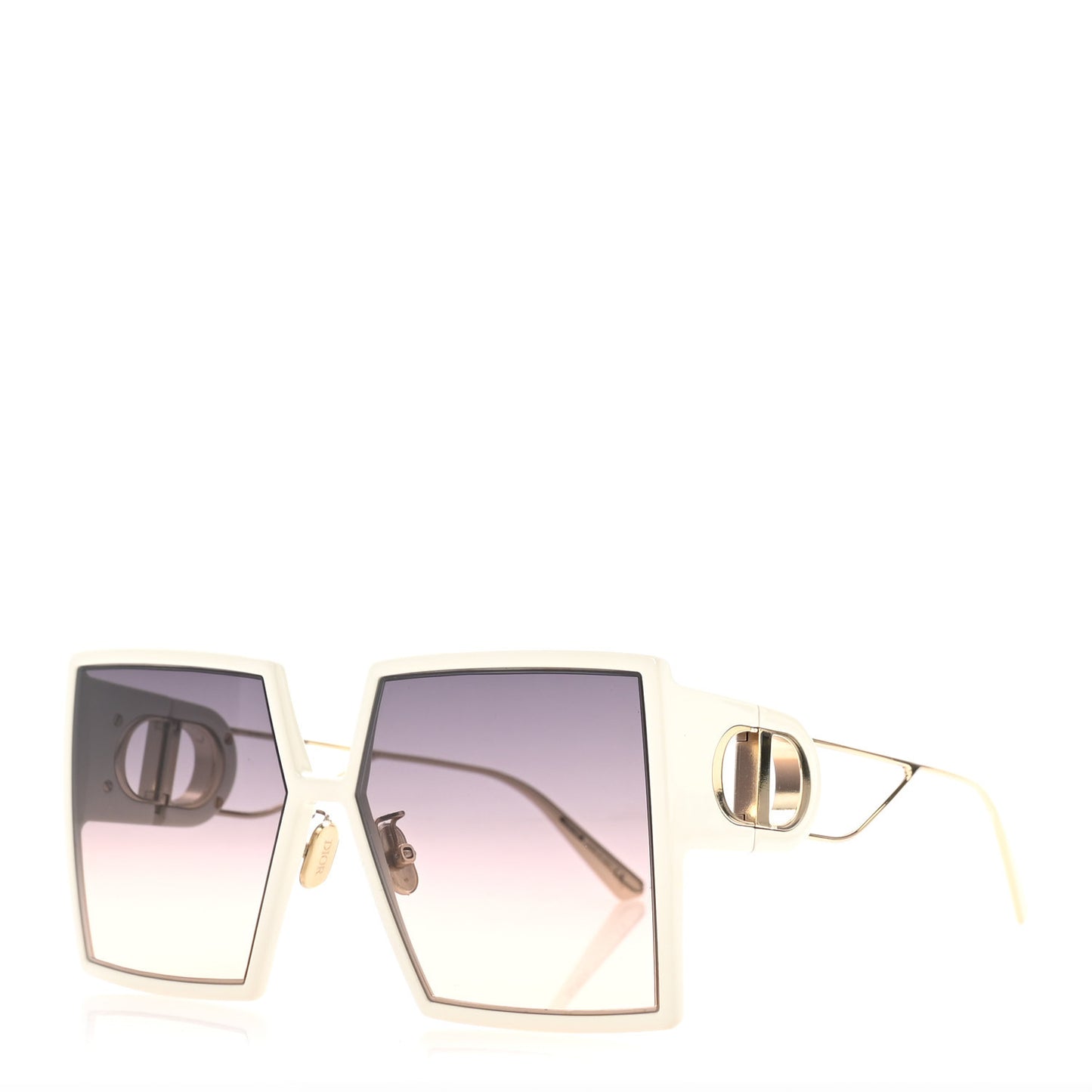 Square 30 Montaigne SU Sunglasses White