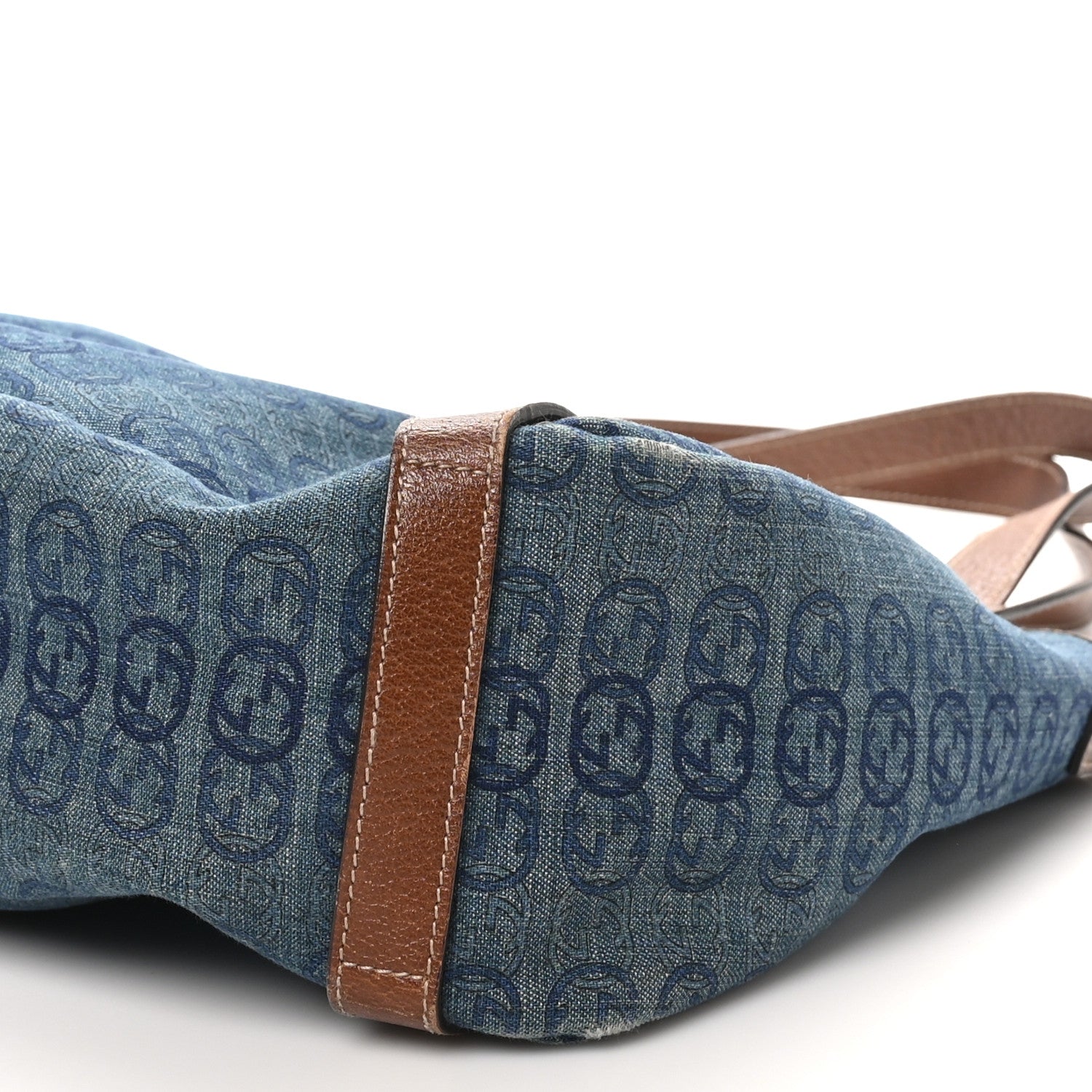 Gucci Denim GG Medium Abbey Shoulder Bag Blue 10 of 10