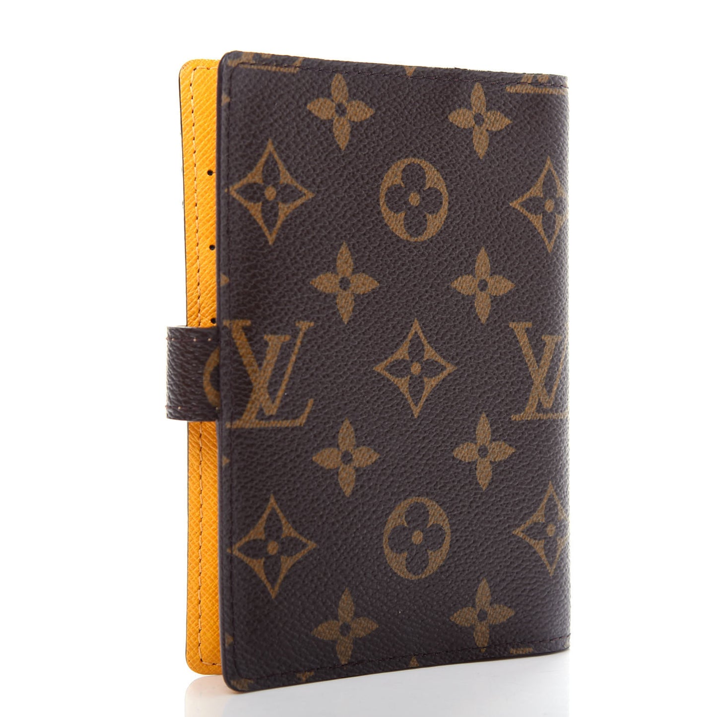 Monogram Groom Small Ring Agenda Cover Yellow