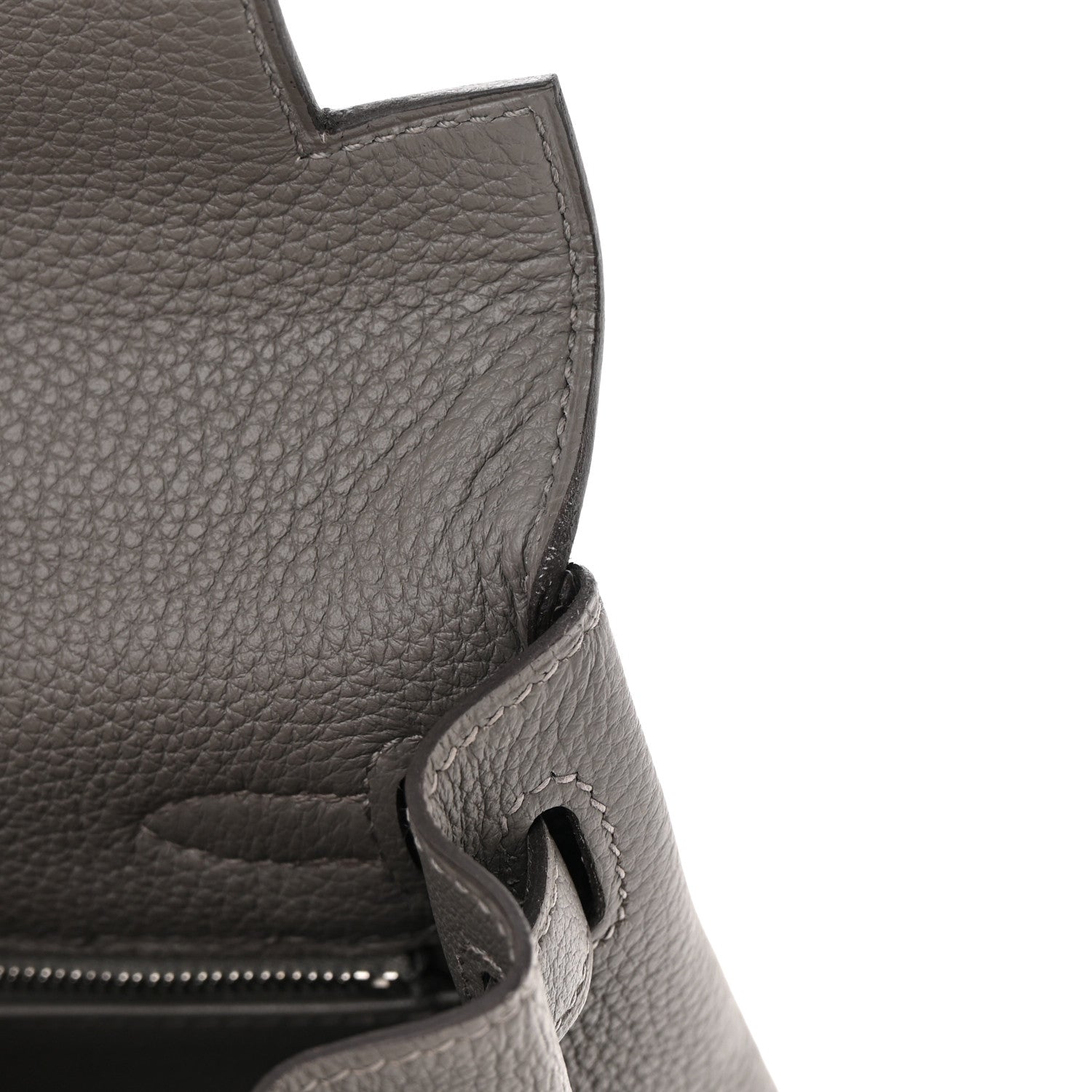 Hermes Togo Kelly Retourne 25 Gris Meyer 11 of 13
