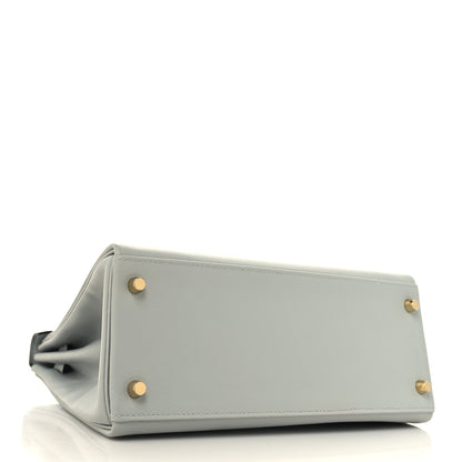 Hermes Evercolor Kelly Retourne 28 Bleu Glacier 4 of 13