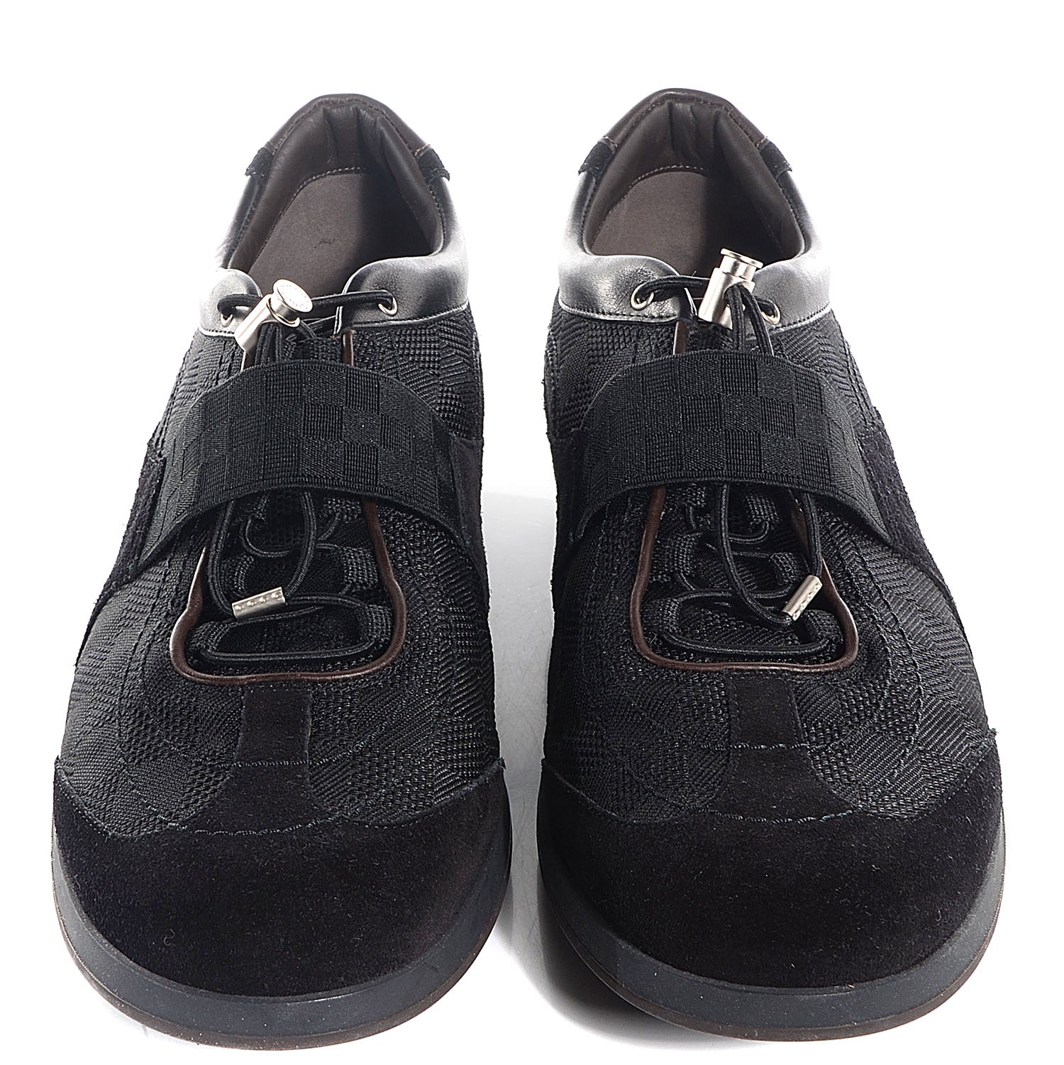 Louis Vuitton Damier Geant Chrono Sneaker 10 Black 2 of 4