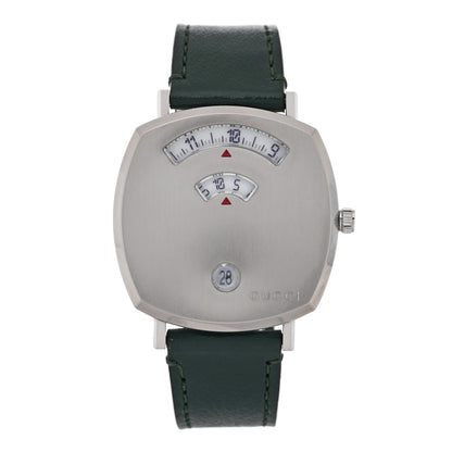 Gucci Stainless Steel Calfskin 35mm Grip Quartz Watch Green 1 of 5