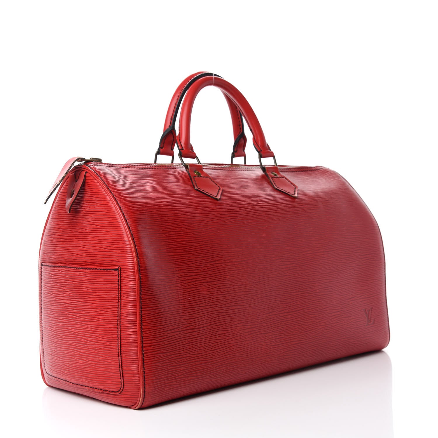 Louis Vuitton Epi Speedy 35 Rouge 3 of 20