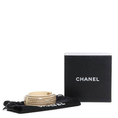 Chanel Chain Crystal CC Bracelet Gold 5 of 5