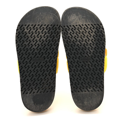 Hermes Suede Goatskin Extra Sandals 39 Jaune Sable 6 of 9