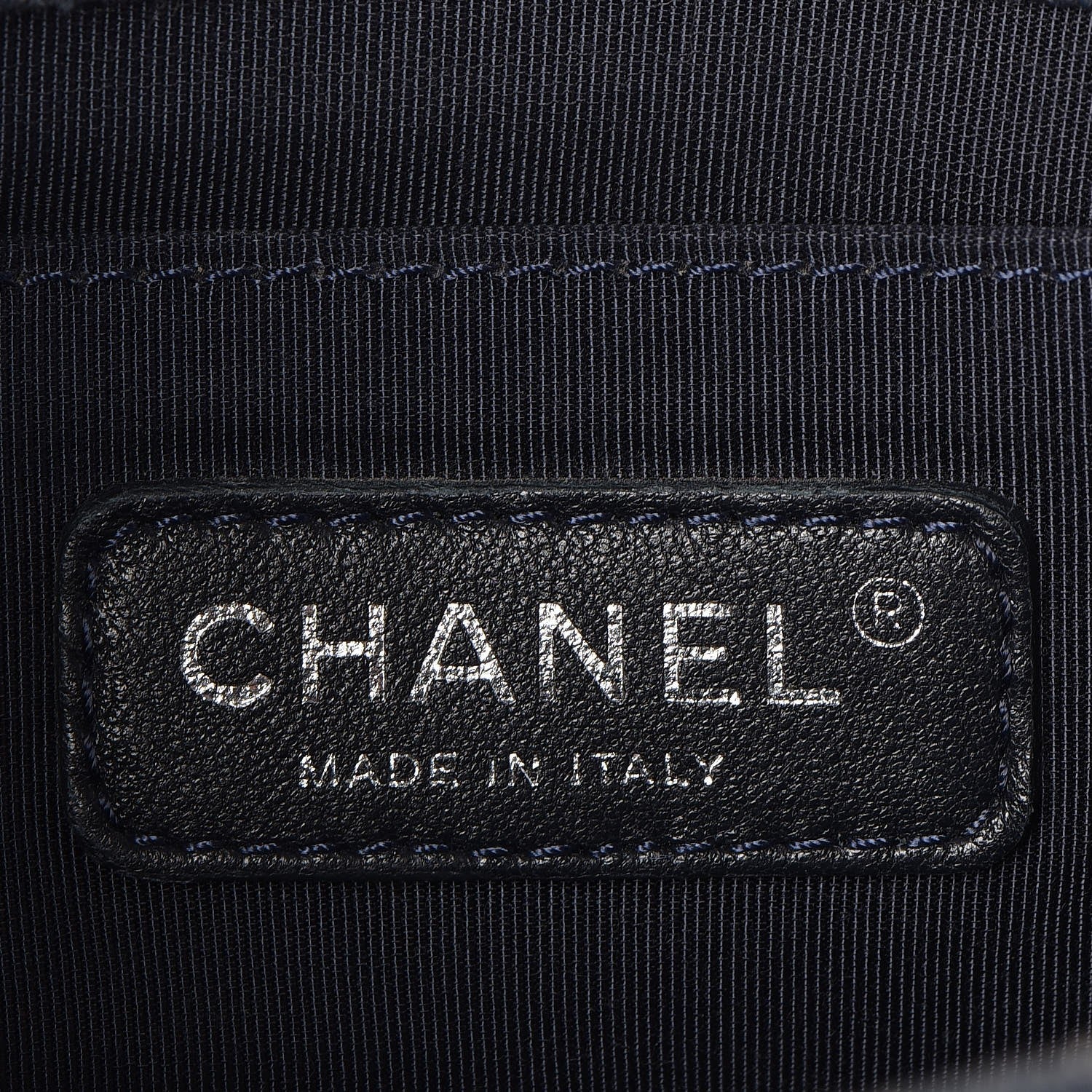 Chanel Denim Chevron Quilted Medium Boy Flap Blue 9 of 11