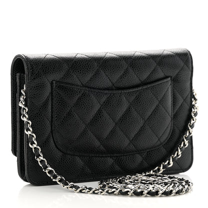 Chanel Caviar Quilted Wallet on Chain WOC Black 2 of 12