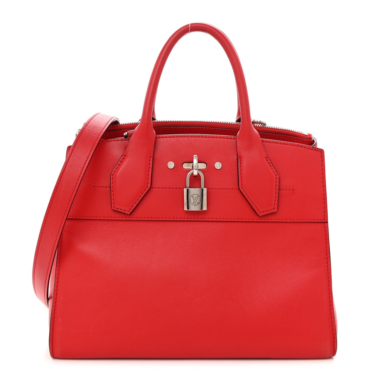 Louis Vuitton Calfskin City Steamer PM Rubis 1 of 23
