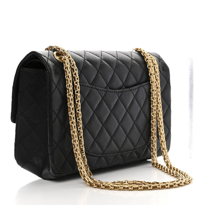 Chanel Aged Calfskin Quilted 2.55 Reissue 225 Flap Black 3 of 11