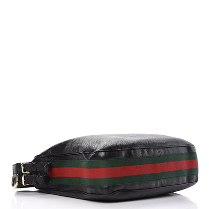 Gucci Pebbled Calfskin Medium Heritage Shoulder Bag Black 4 of 19