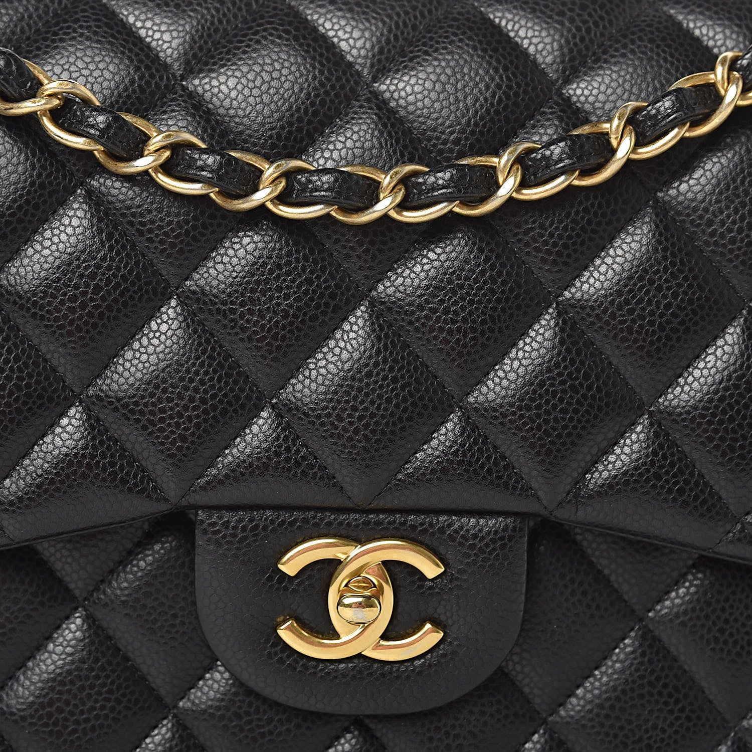 Chanel Caviar Quilted Jumbo Double Flap Black 18 of 18