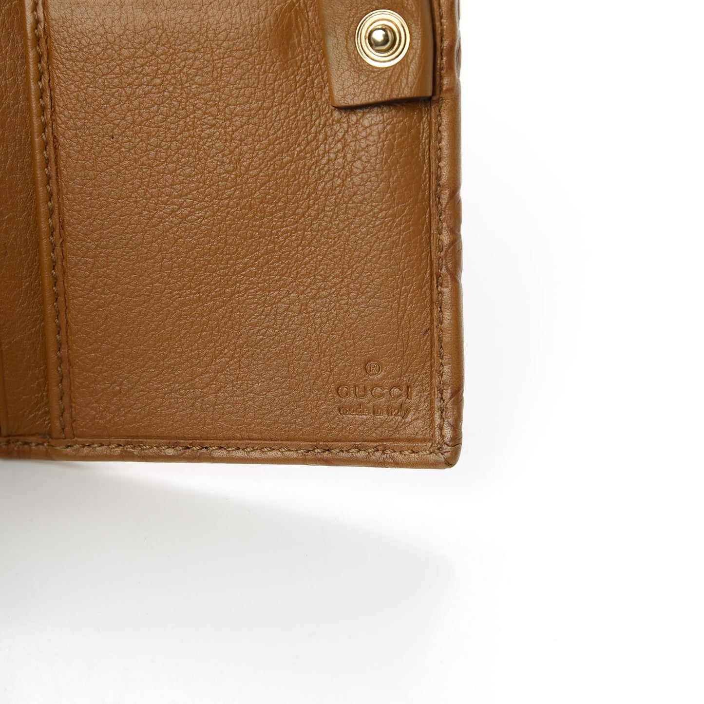 Guccissima Signature Dice Compact Trademark Wallet New Banana