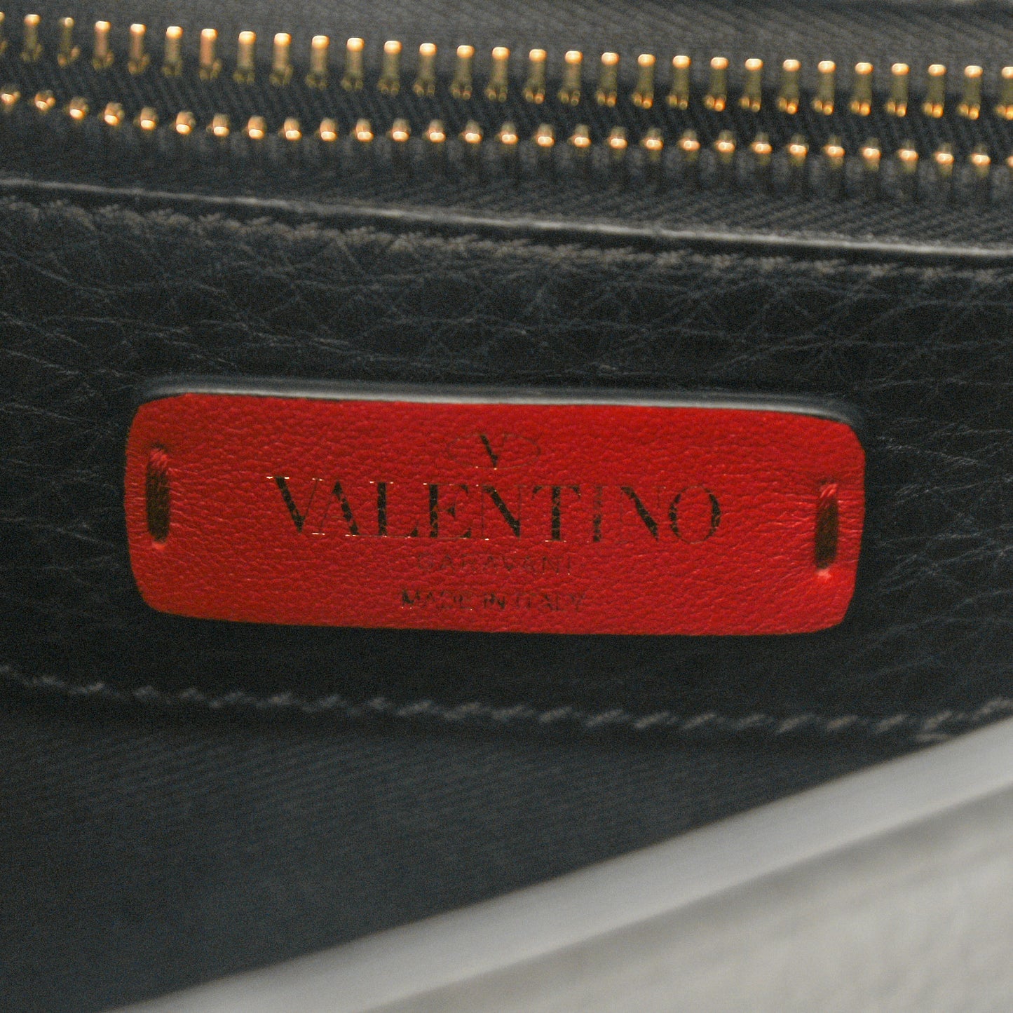 Calfskin Large Rockstud Halfmoon Saddle Bag Black