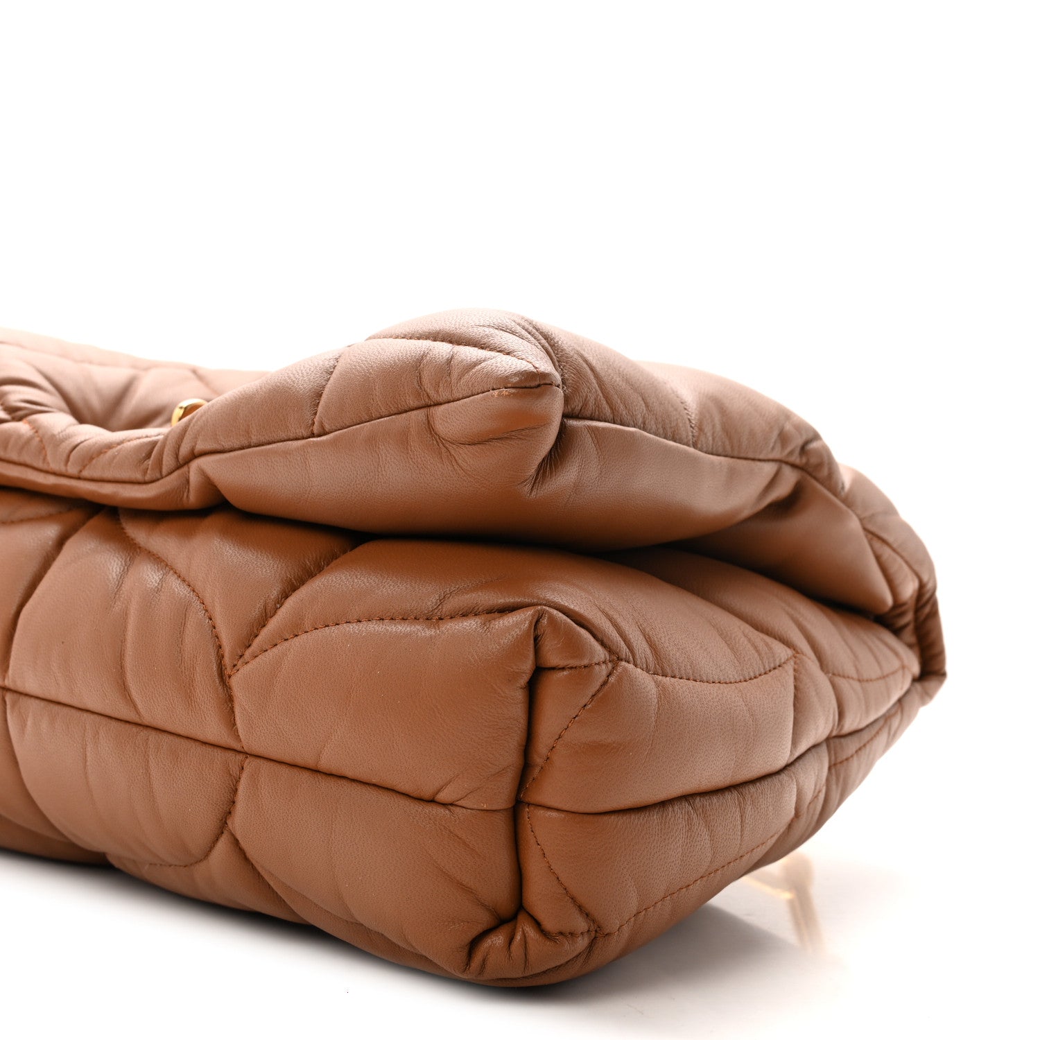 Mulberry Nappa Pillow Quilted Little Softie Bag Tobacco Brown 9 of 9