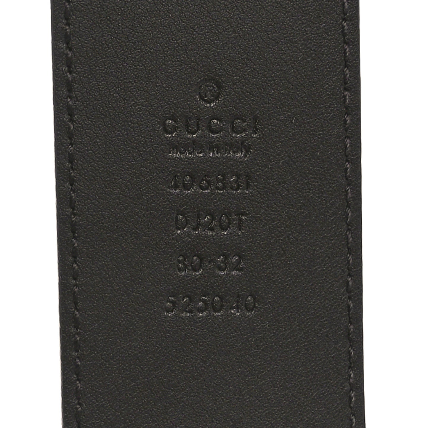 Textured Calfskin Double G 40mm Belt 80 32  Dark Cocoa