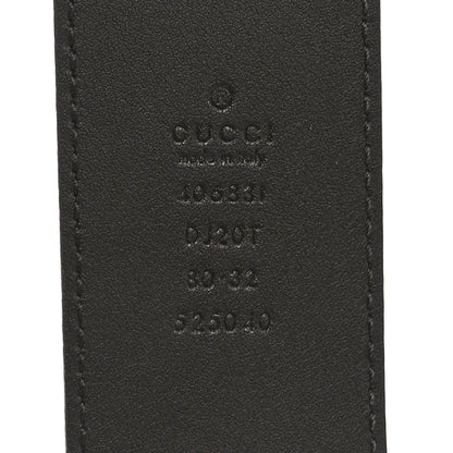 Gucci Textured Calfskin Double G 40mm Belt 80 32  Dark Cocoa 5 of 5