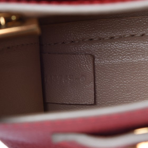 Calfskin Mini Clare Shoulder Bag Red