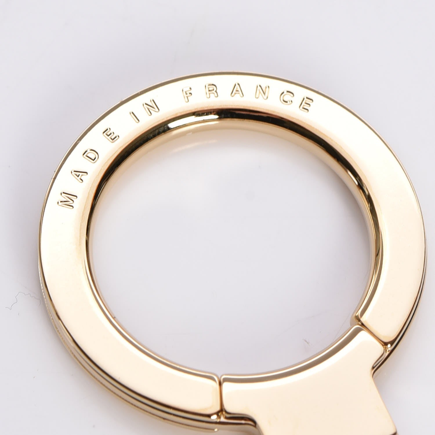 Louis Vuitton Metal Pochette Extender Key Ring Chain Gold 4 of 5