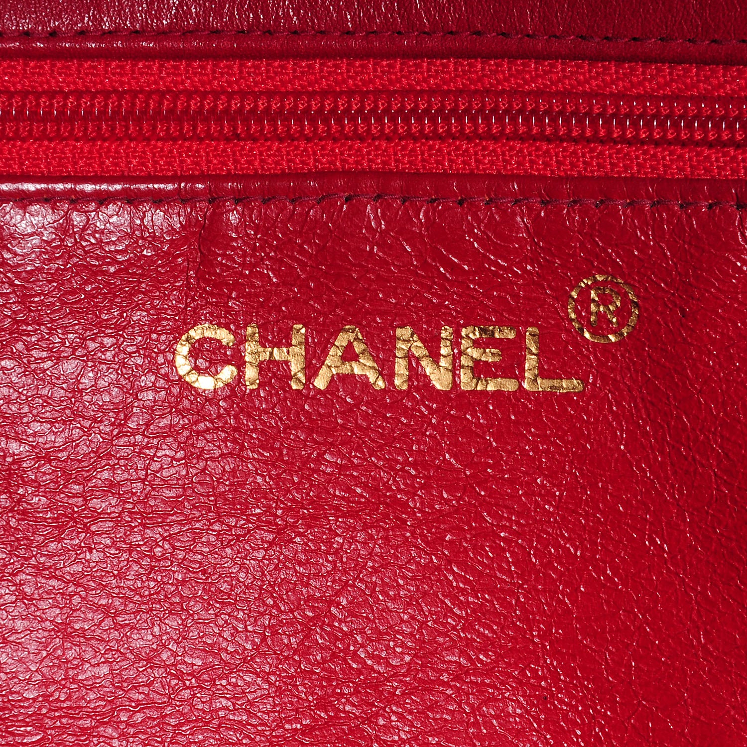 Chanel Lambskin CC Jumbo Shoulder Bag Red 6 of 8