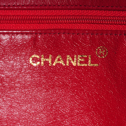 Chanel Lambskin CC Jumbo Shoulder Bag Red 6 of 8