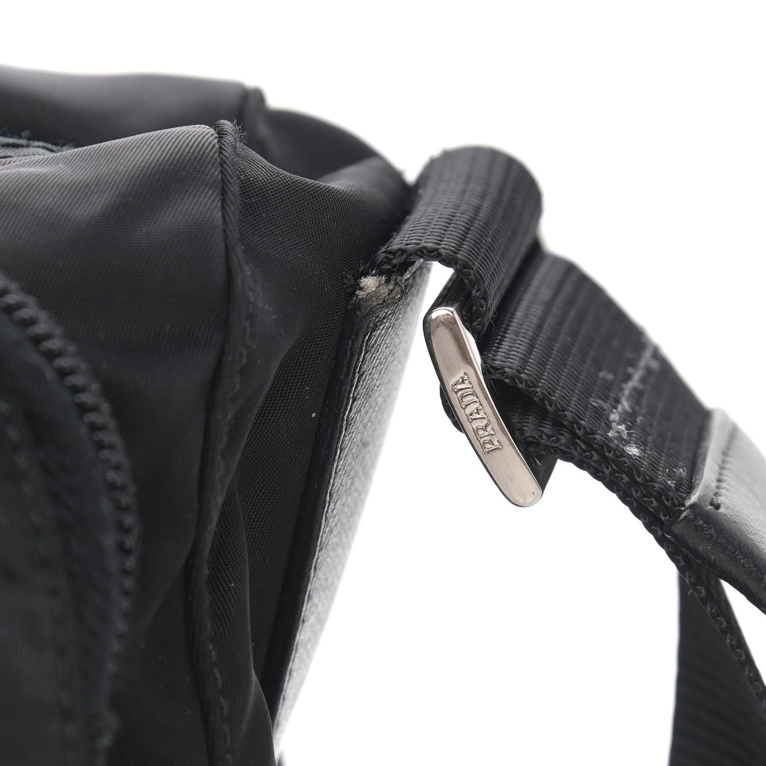 Prada Nylon Vela Messenger Bag Black 11 of 13