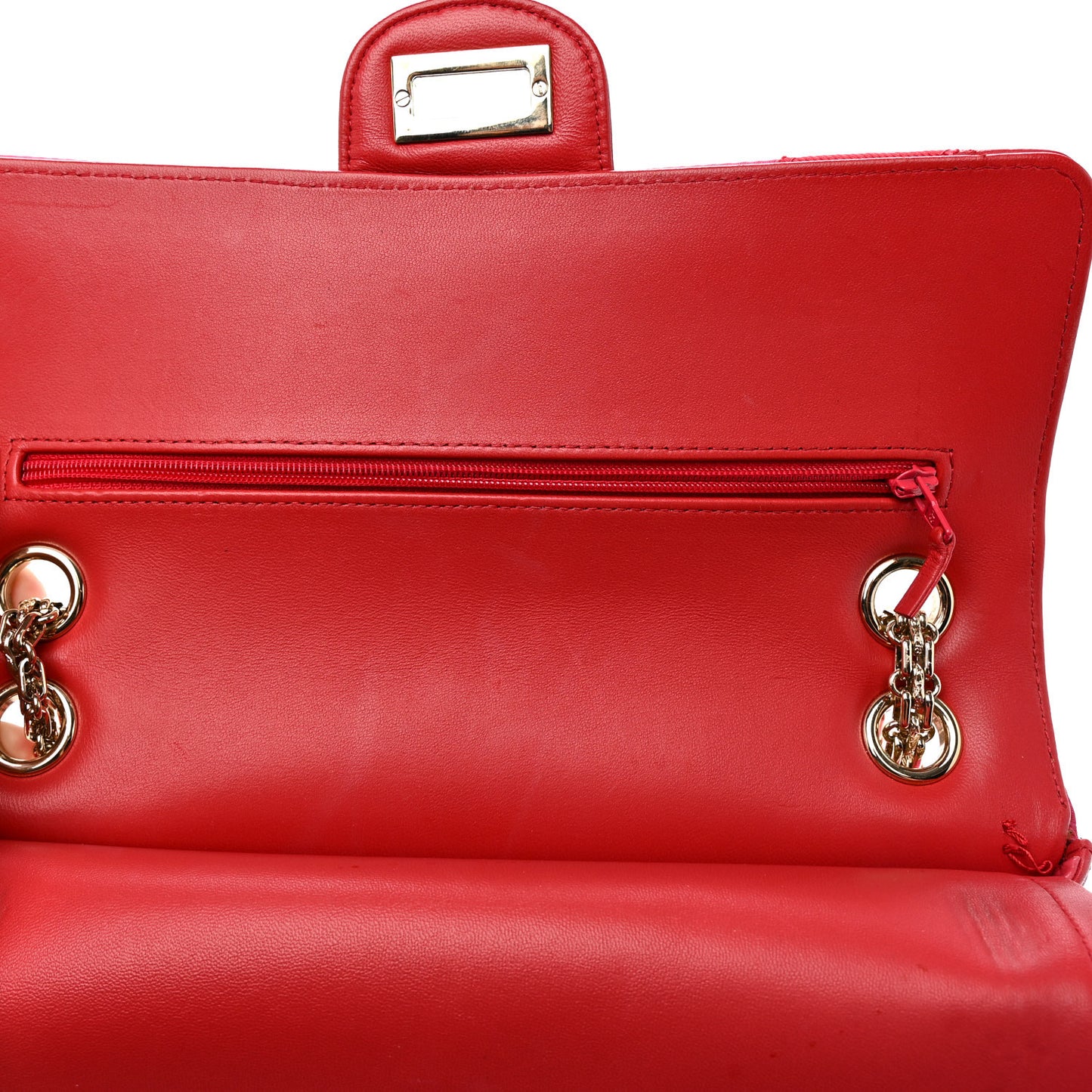 Lambskin Velvet Grosgrain Quilted 2.55 Reissue 225 Flap Red