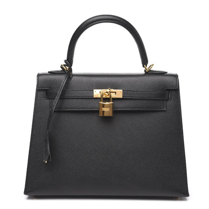 Hermes Epsom Kelly Sellier 25 Black 1 of 27