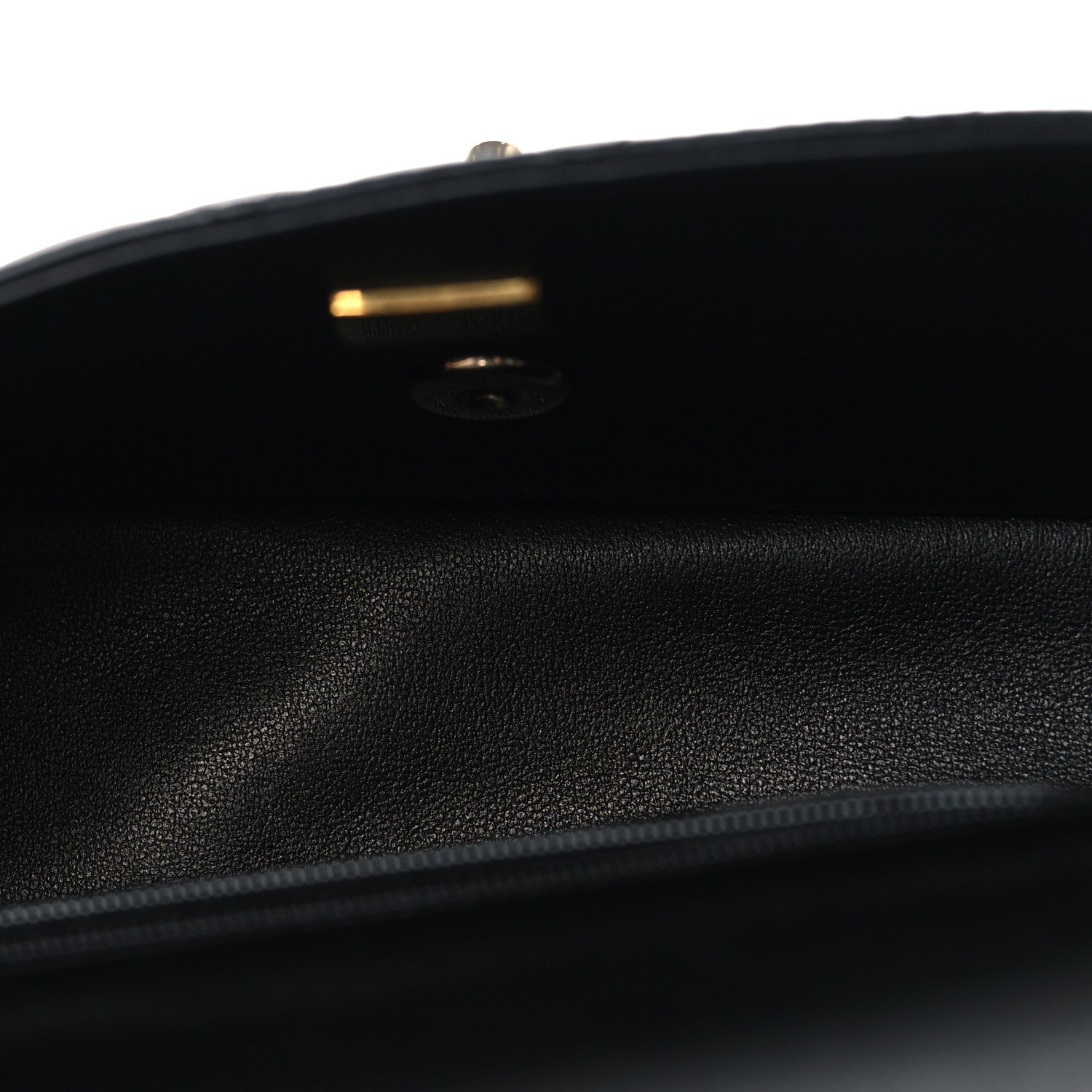 Chanel Lambskin Quilted Mini Top Handle Rectangular Flap Black 5 of 10