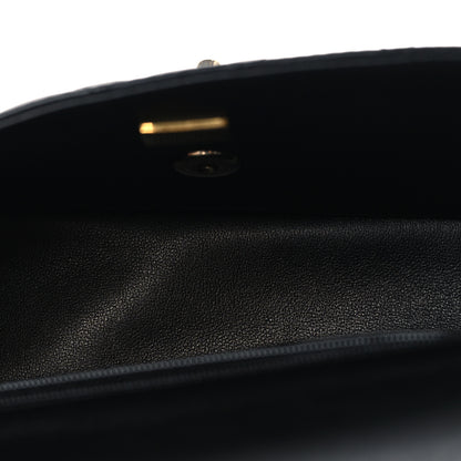 Chanel Lambskin Quilted Mini Top Handle Rectangular Flap Black 5 of 10
