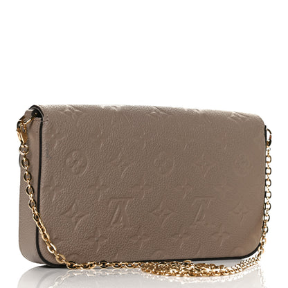 Louis Vuitton Empreinte Pochette Felicie Chain Wallet Tourterelle 3 of 13
