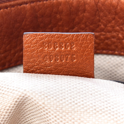 Gucci Metallic Cellarius Calfskin Small Soho Top Handle Satchel Burnt Orange 7 of 13
