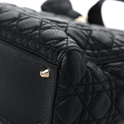Christian Dior Grained Calfskin Cannage Large Supple Lady Dior Black 11 of 14