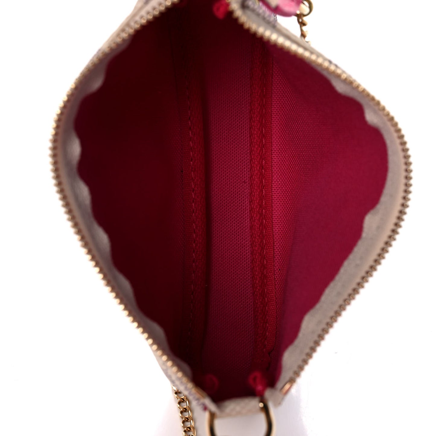 Damier Azur 2021 Christmas Animation Hollywood Mini Pochette Accessories Fuchsia