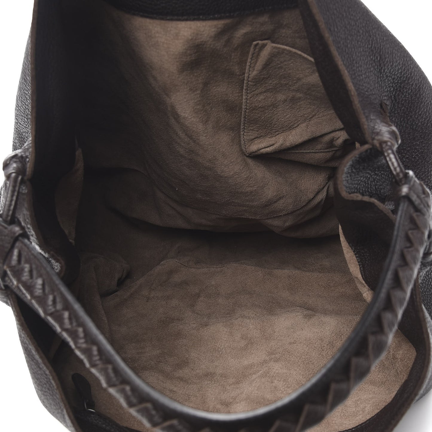 Cervo Deerskin Hobo Ebano
