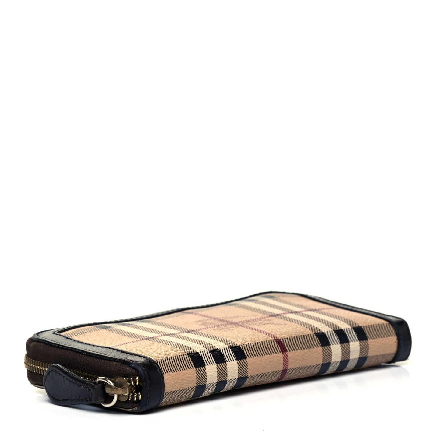 Haymarket Check Large Ziggy Zip Around Wallet Chocolate