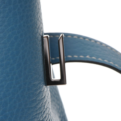 Hermes Taurillon Clemence Birkin 35 Blue Jean 22 of 27